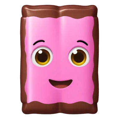 Pink chocolate bar sticker