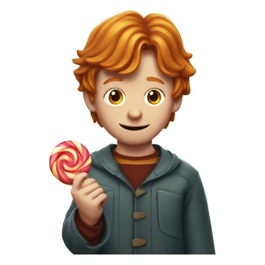 Ron Weasley holds a candy in his hands sticker
