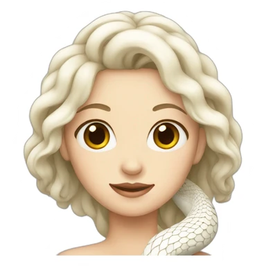 White snake female sticker