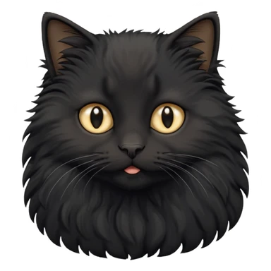Black fluffy cat goes on holiday to romania sticker