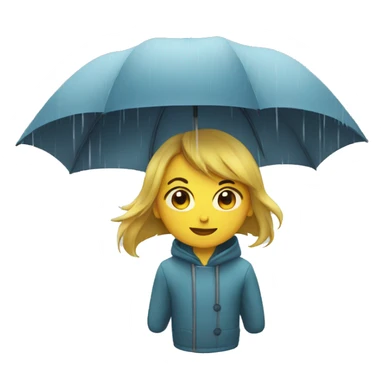 rainy day sticker