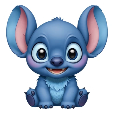 Q stitch sea realista pero como en la pelicula sticker