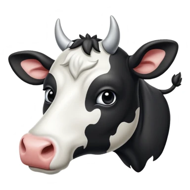 Une vache qui lève li dex sticker