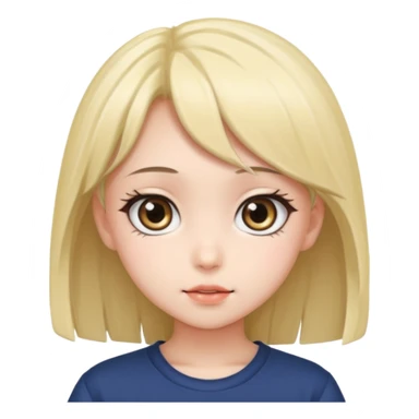 Anime girl cute sticker