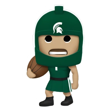 michigan state spartan sticker