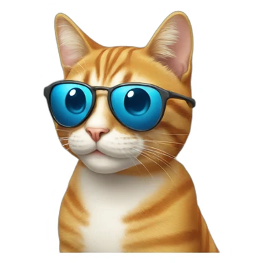 smiling-cat-with-cyclist-sunglasses sticker