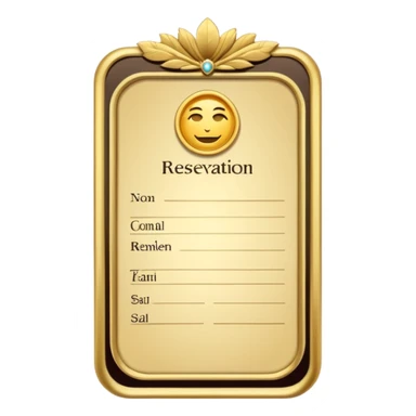 make a reservation sticker