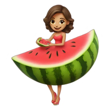 a beauty on a watermelon sticker