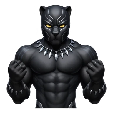 With its original colour Black panther  sticker