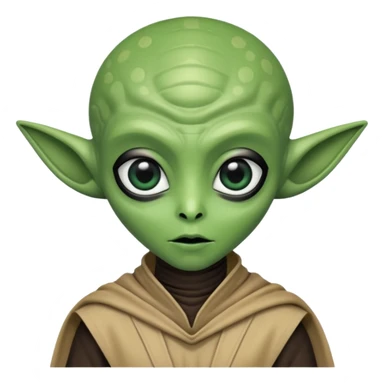happle alien in star war sticker