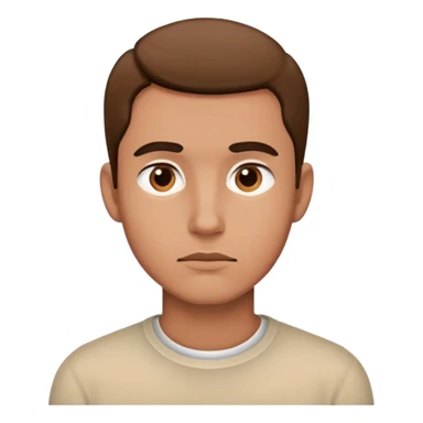 Emoji of a man experiencing post nut clarity  sticker