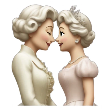 Elisabeth II Kiss another Elisabeth ii sticker