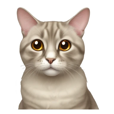 Scottish lop-eared cat with amber eyes sticker