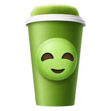Matcha in a to go cup sticker