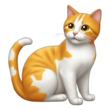citrouille que mange un chat sticker