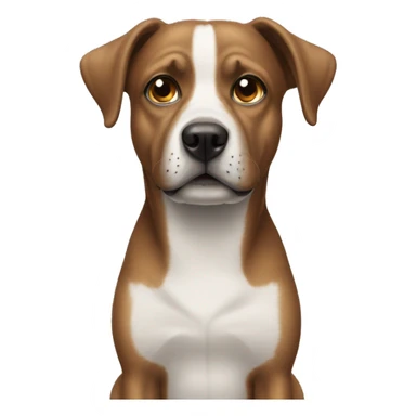 Dog wearing a huddy sticker