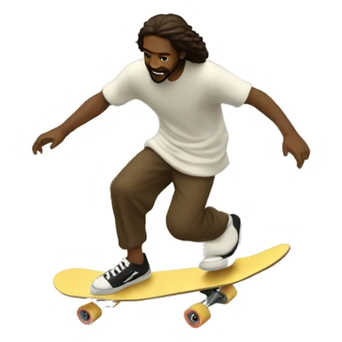 black jesus skateboarding sticker