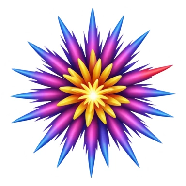 carnival firework burst sticker
