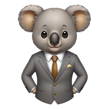 Koala in suit sticker