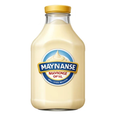 Glass Bottle of Mayonnaise sticker