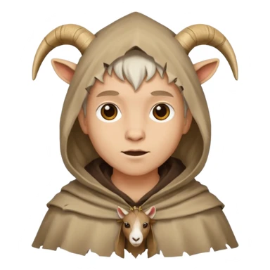 goat head person sticker