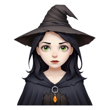 Hanged dead witch sticker