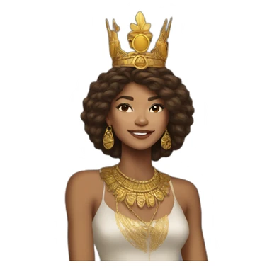 Zendaya as an african queen sticker