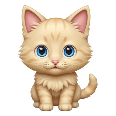 blonde kitten sticker