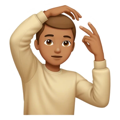 Person dabbing  sticker