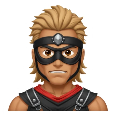 warrior with full mask sticker