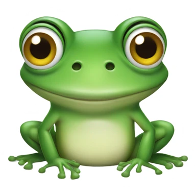 Frog smiling sticker