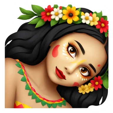 Flower-Crowned Dancer sticker
