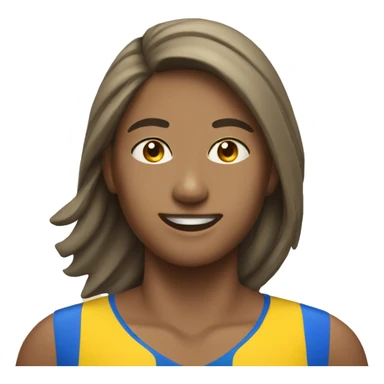 Beach volleyball player sticker