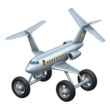 generate realistic airplane landing gear sticker