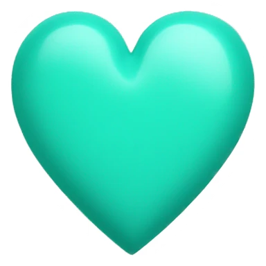 turquoise heart emoji sticker