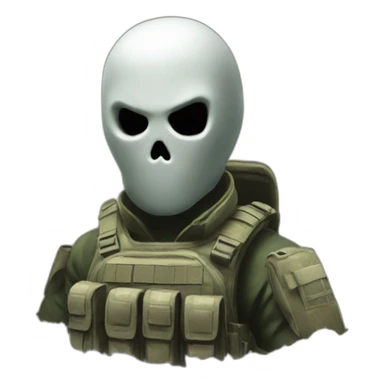 Ghost mw2 sticker