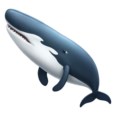 humpback whale asking question sticker