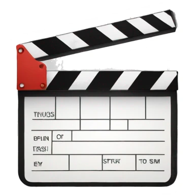 Movie Clapper sticker