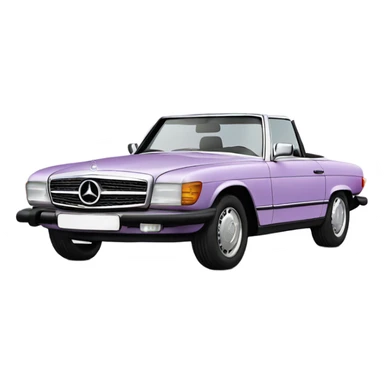 Lilac Mercedes Benz  sticker