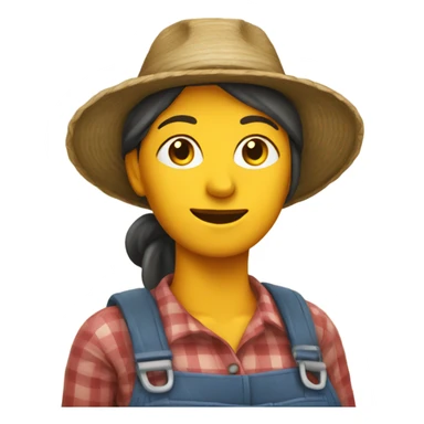 Woman farmer with sas sticker