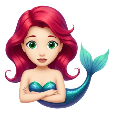 ariel Princess with fin sticker