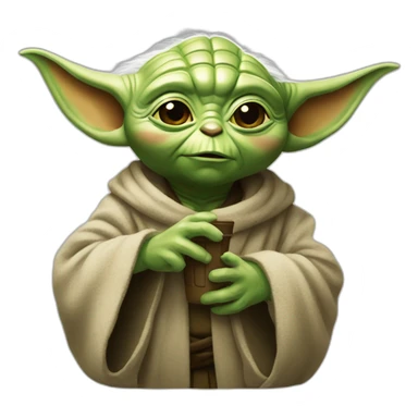 Yoda buvant une bieree sticker