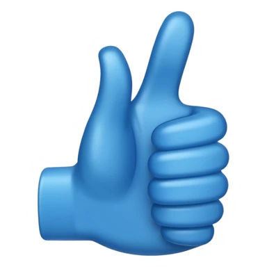 thumbs up emoij, make the thumb super long sticker