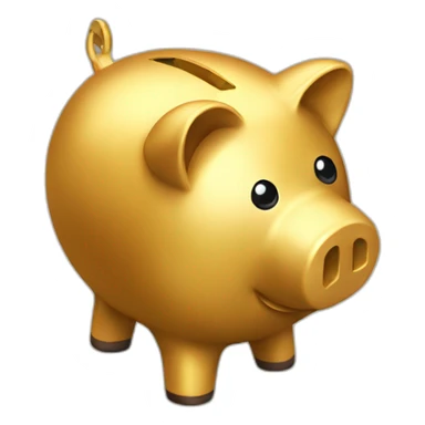 isometric-toon-goldenned-piggy-bank sticker