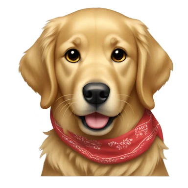 goldenretriever with bandana sticker