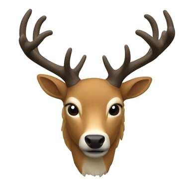 cerf corps entier sticker