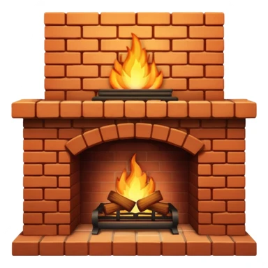 cozy fireplace sticker
