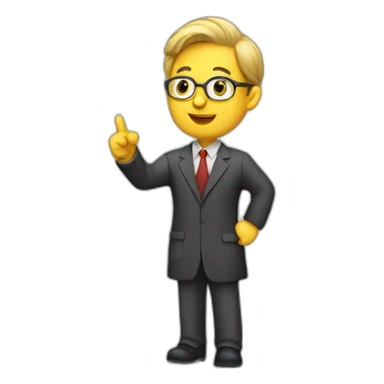 Teacher explaining research sticker