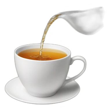 TEA BEING POURED sticker