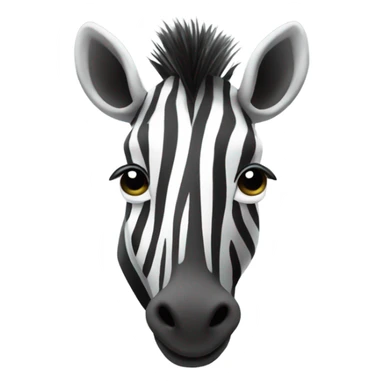 Zebra behind forbidden symbol  sticker